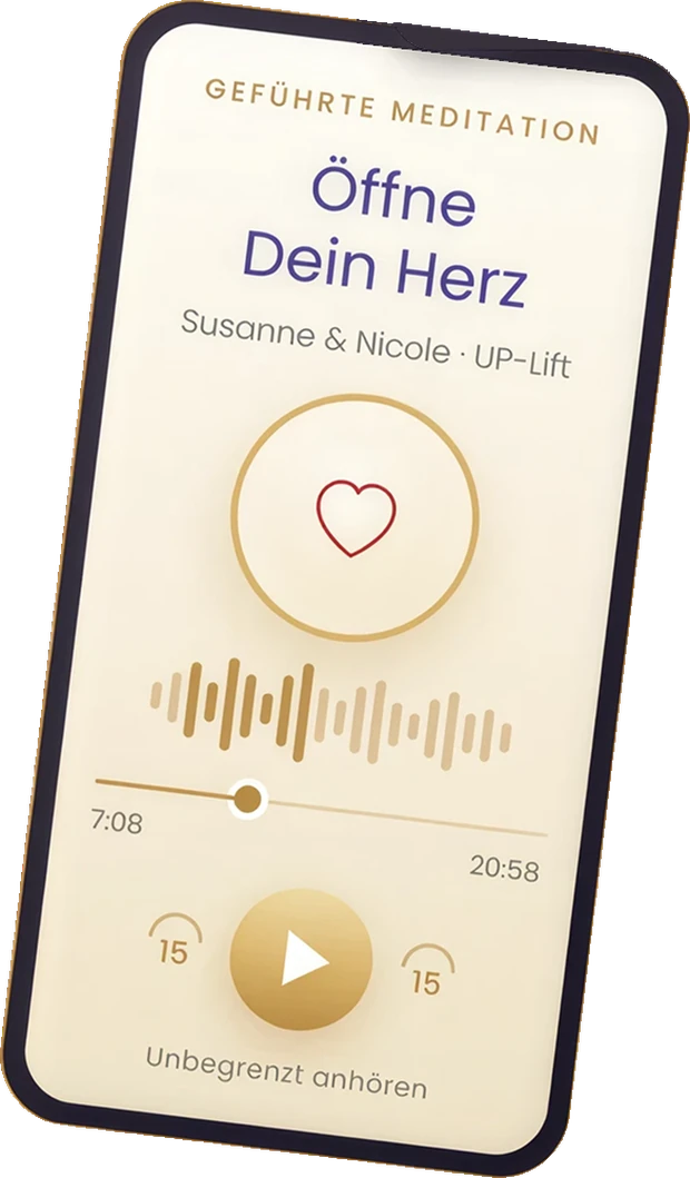 Die Meditation „Öffne Dein Herz“ auf dem Smartphone