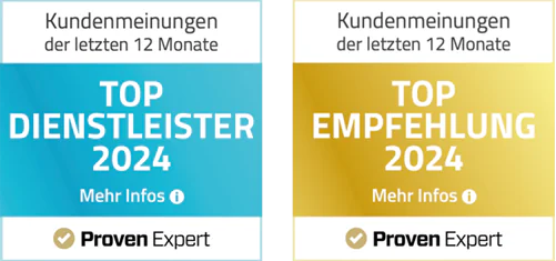ProvenExpert: Top Dienstleister 2024 & Top Empfehlung 2024