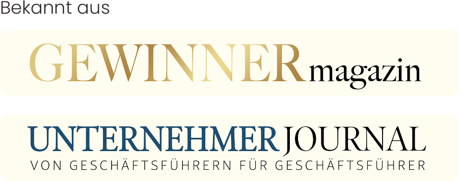 Bekannt aus: Gewinner Magazin, Unternehmer Journal